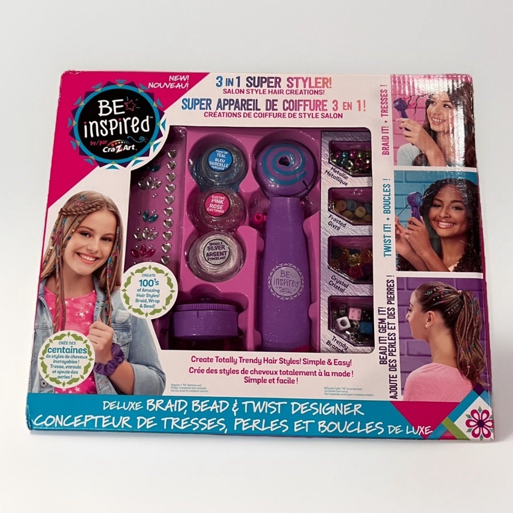 Cra-Z-Art Y2K 2000’s Braid Bead and Twist Deluxe Hair Wrap Designer Kit Vintage‌